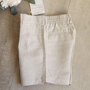 Strasburg Boy's Dressy Flax Linen Shorts NWT Size 5/6